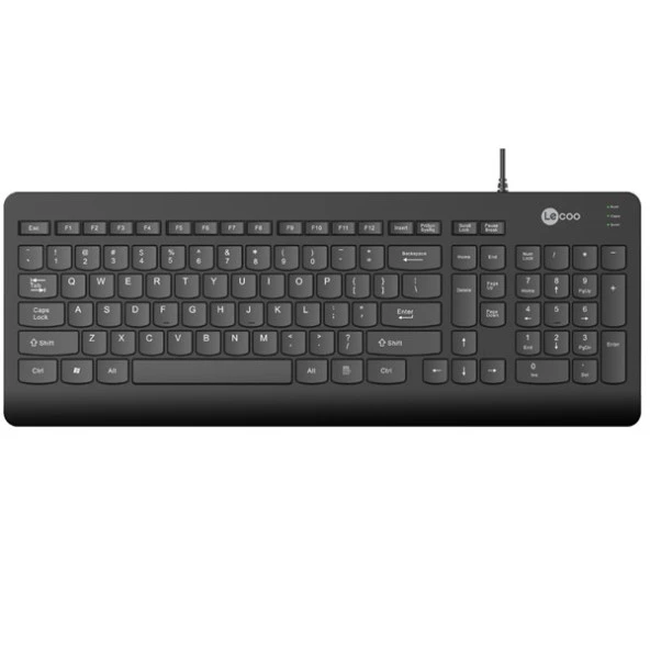 LENOVO LECOO KB103 USB Q Trk Siyah Standart Klavye ürün görseli 1