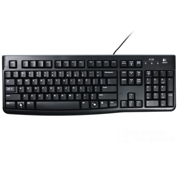 LOGITECH K120 USB Q Trk Siyah Standart Klavye 920-002505 ürün görseli 1