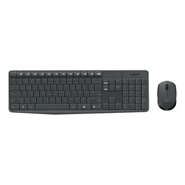 LOGITECH MK235 Kablosuz Q Trk Siyah Multimedya Klavye - Mouse Set 920-007925 ürün görseli 1