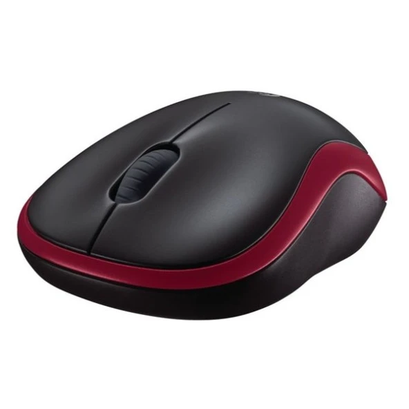 LOGITECH M185 Kablosuz Optic Siyah/Kırmızı Mouse 910-002237 - Resim 3