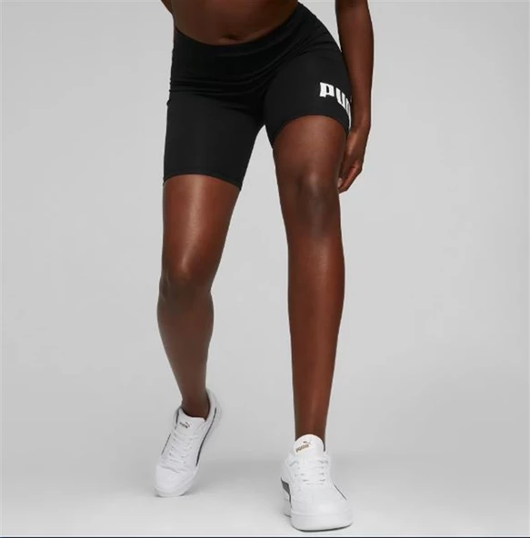 Puma ESS 7" Logo Short Leggings Siyah Kadın Kısa Tayt 848347 01 ürün görseli 1