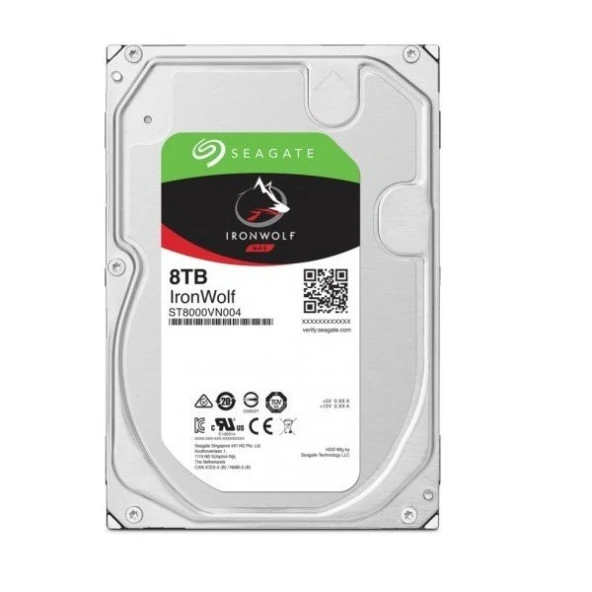 SEAGATE 3.5" 8TB IRONWOLF ST8000VN004 7200 RPM 256MB SATA-3 NAS Diski ürün görseli 1