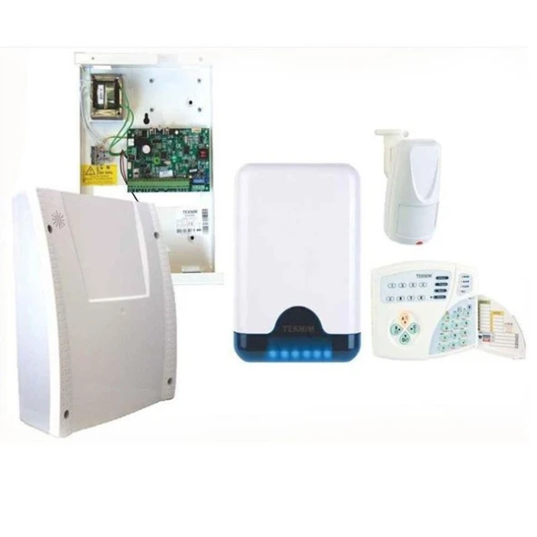 TEKNİM VAP-404PT Kablolu 4+4 Bölgeli Alarm Seti (AKÜSÜZ) ürün görseli 1