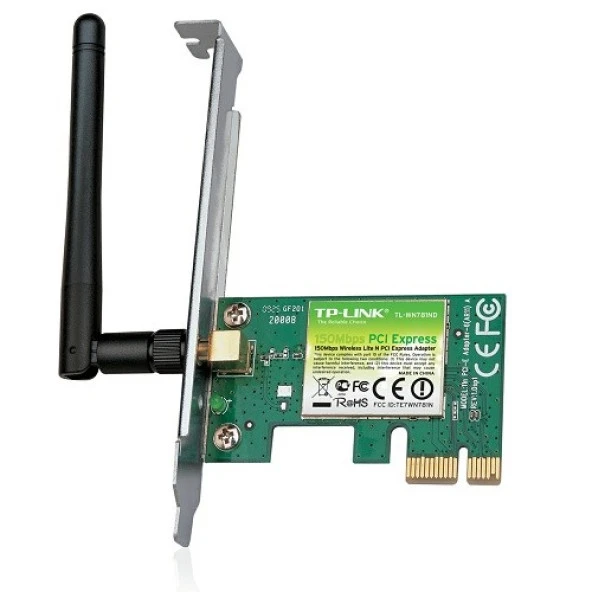 TP-LINK TL-WN781ND 150mbps 2.4ghz PCIe Kablosuz Adaptör ürün görseli 1