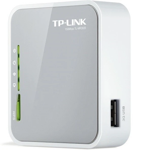 TP-LINK TL-MR3020 300mbps N300 2.4GHZ EV Ofis Tipi 3G-4G Router ürün görseli 1
