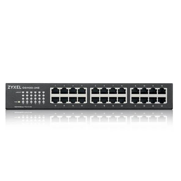 ZyXEL 24port GS1100-24E v3 GIGABIT Yönetilemez Switch Masaüstü ürün görseli 1