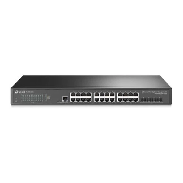 TP-LINK 24-PORT TL-SG3428X GIGABIT 4X-10GE SFP YÖNETİLEBİLİR SWICTH ürün görseli 1