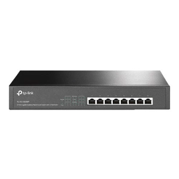 TP-LINK 8-PORT 153W FULL POE TL-SG1008MP GIGABIT POE SWITCH ürün görseli 1