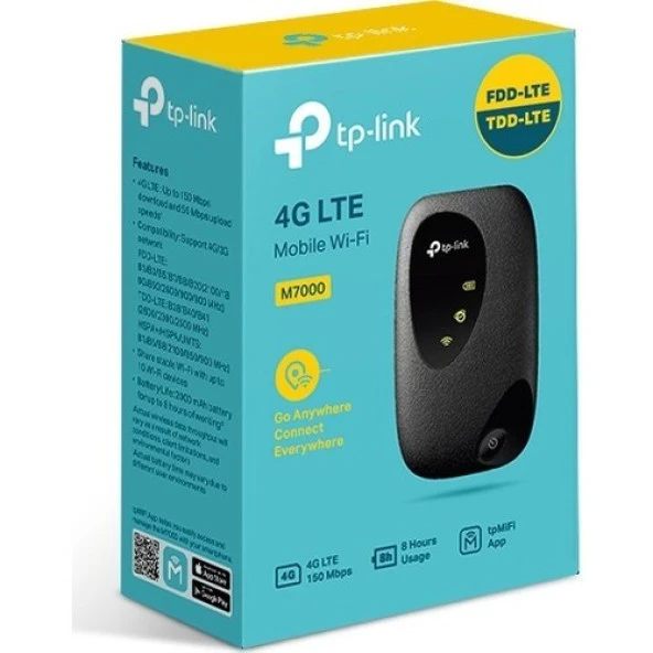 TP-LINK M7000 4G LTE Mobile Modem Router - Resim 3