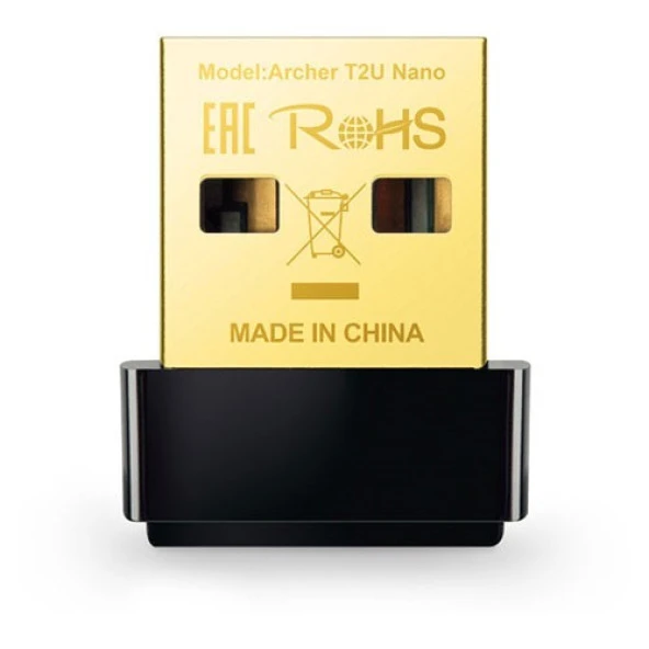 TP-LINK ARCHER T2U NANO AC600 Dual Band USB Kablosuz Adaptör ürün görseli 1