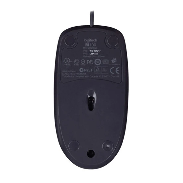 Logitech B100 Optik Usb Mouse-Siyah 910-003357 - Resim 6