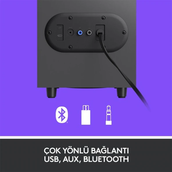 LOGITECH Z407 Bluetooth Multimedia Hoparlör - Siyah 980-001348 - Resim 5