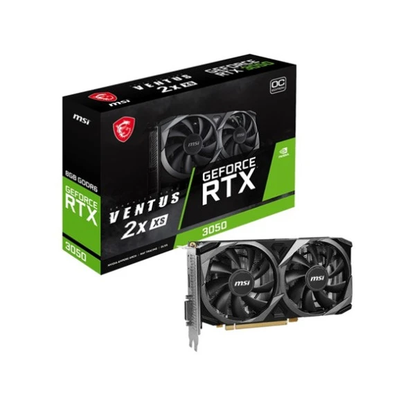 MSI 8GB RTX3050 VENTUS 2X XS 8G OC GDDR6 128bit PCIE 4.0 ürün görseli 1