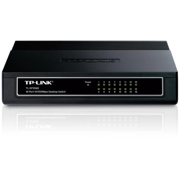 TP-LINK 16-PORT TL-SF1016D 10/100 YÖNETİLEMEZ SWITCH ürün görseli 1