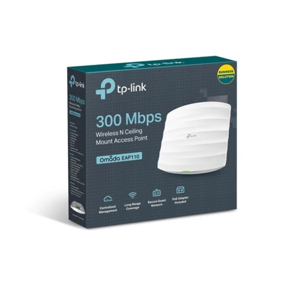 TP-LINK EAP110 N300 TAVAN TİPİ KURUMSAL ACCESS POINT - Resim 5