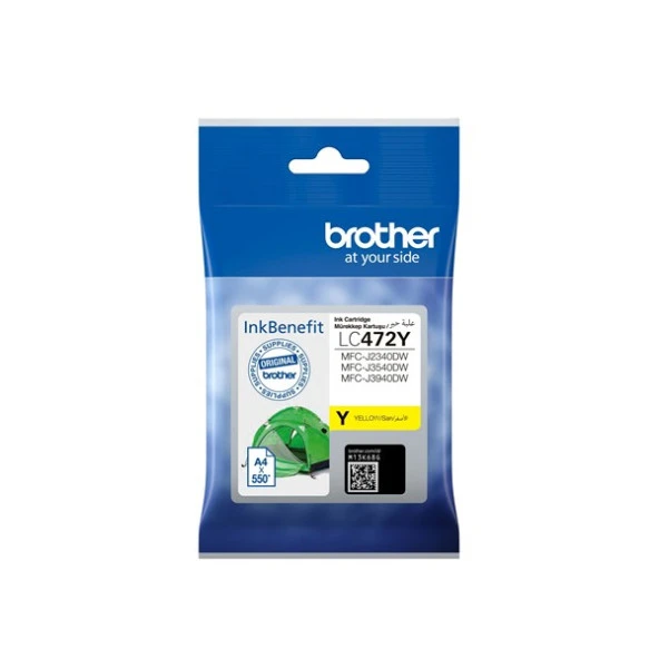 Brother 550 Sayfa Sarı Kartuş ürün görseli 1