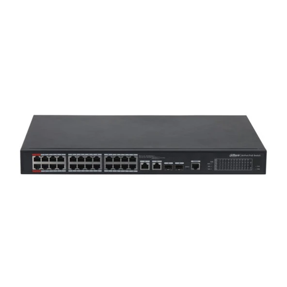 DAHUA 24-PORT 360W FULL POE PFS4226-24ET-360-V3 10/1000 2X-SFP YÖNETİLEBİLİR  POE SWITCH ürün görseli 1