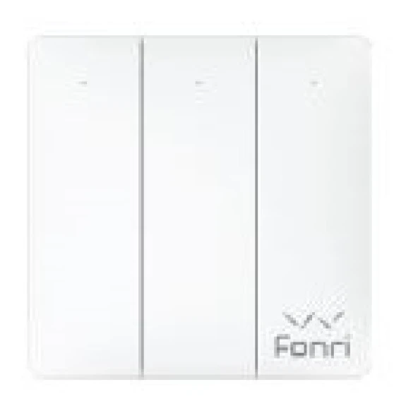 Fonri Wf3-El3-0203-03 Wıfı Kablosuz Akıllı Dokunmatik Üçlü Duvar Anahtarı ürün görseli 1