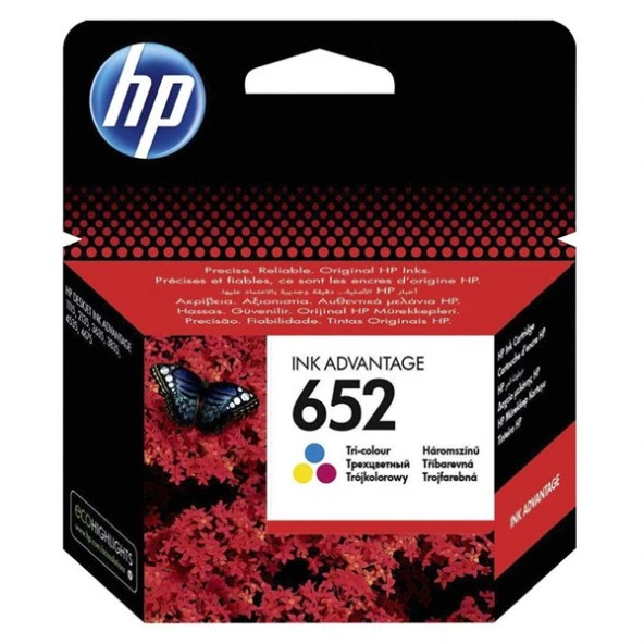 Hp F6v24ae Renkli Kartus No: 652 ürün görseli 1
