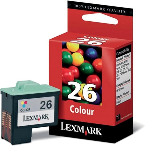 Lexmark 10N0026e Renkli Kartus No:26 ürün görseli 1