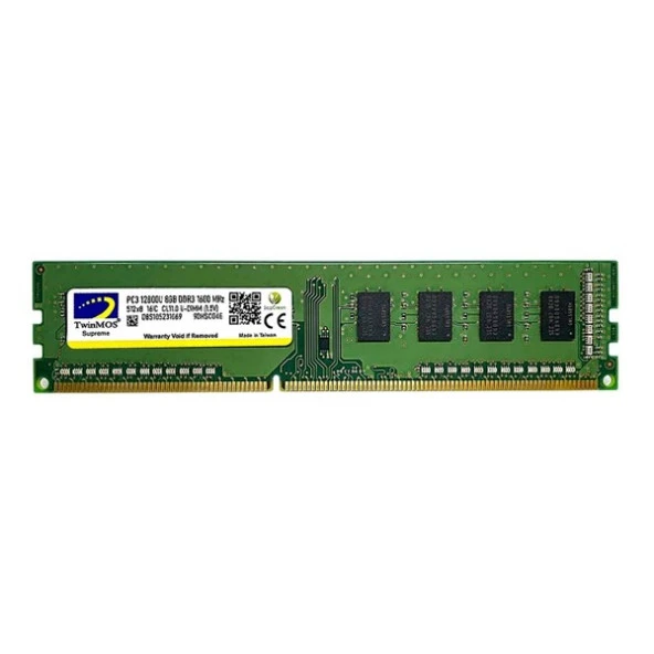 TWINMOS 8GB DDR3 1600Mhz PC RAM VALUE MDD38GB1600D 1.5V ürün görseli 1