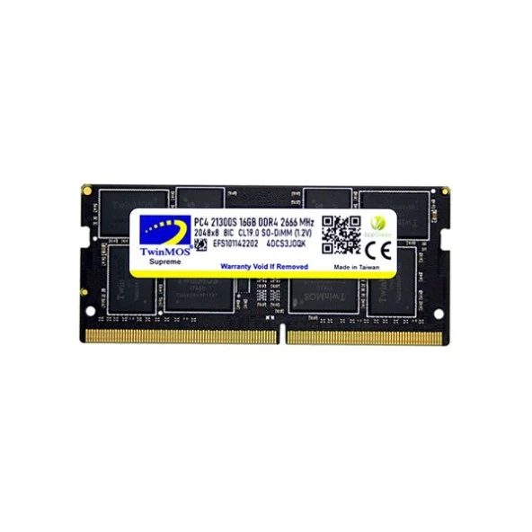 TWINMOS 16GB DDR4 2666MHz Notebook Ram MDD416GB2666N ürün görseli 1
