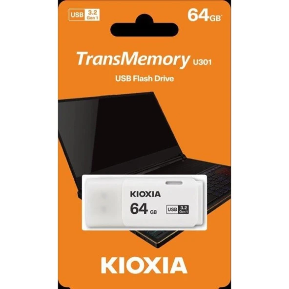KIOXIA LU301W064GG4 U301 64GB USB 3.2 Beyaz USB Bellek ürün görseli 1