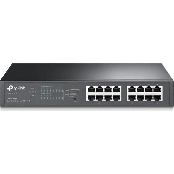 TP-LINK 16-PORT TL-SG1016PE GIGABIT YÖNETİLEBİLİR 150W 8-PORT POE SWITCH ürün görseli 1