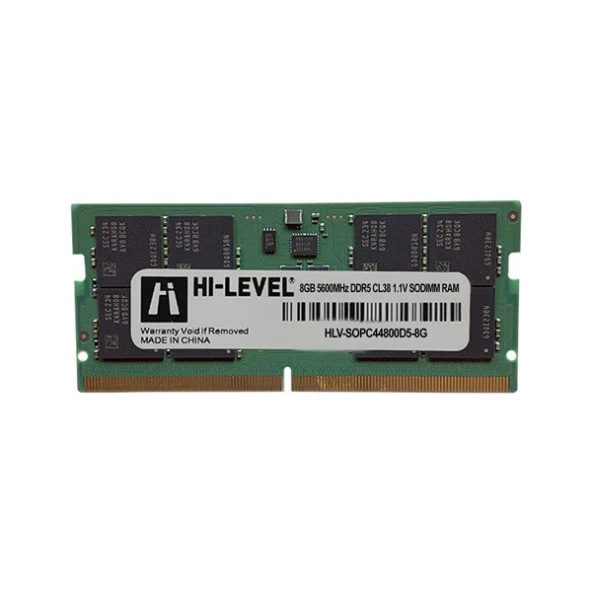 HI-LEVEL 8GB DDR5 5600MHZ CL38 NOTEBOOK RAM HLV-SOPC44800D5-8G ürün görseli 1