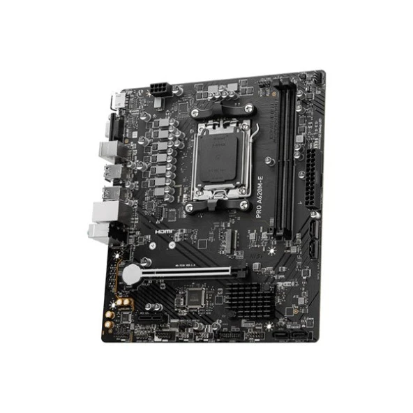 MSI PRO A620M-E DDR5 HDMI PCIe 16X v4.0 AM5 mATX - Resim 3