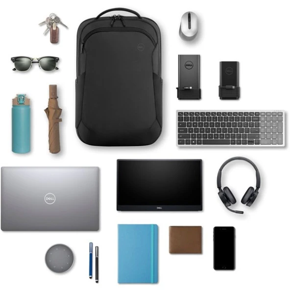 DELL 17"  460-BDLE Ecoloop Pro Siyah Notebook Sırt Çantası - Resim 5