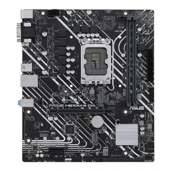 MSI PRO H610M-E DDR5 M2 PCIe NVME HDMI PCIe 16X v4.0 1700p mATX ürün görseli 1