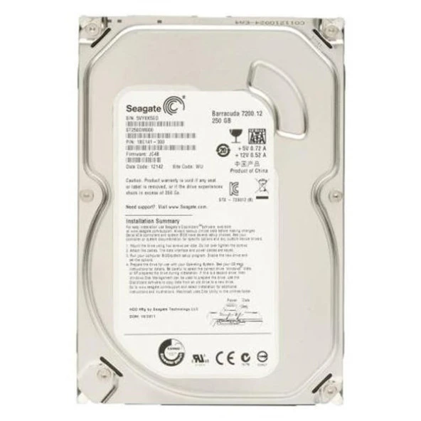 SEAGATE 3.5" 250gb BARRACUDA ST250DM000 7200 RPM 16MB SATA-3 PC Diski ürün görseli 1