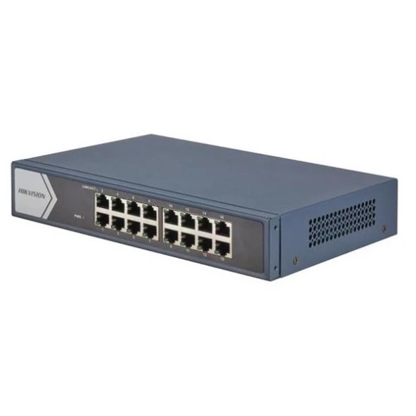 HIKVISION 16port DS-3E0516-E(B) 10/100 Yönetilemez Switch RackMount Metal ürün görseli 1
