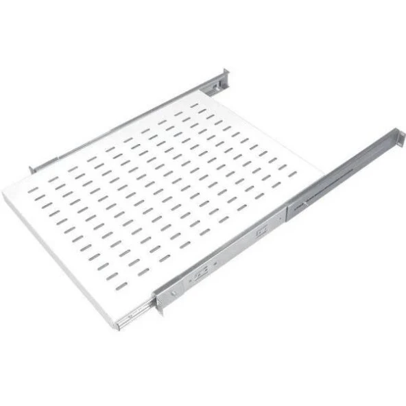 AGER Dikili Tip 19" 1U D800mm için Hareketli Beyaz Raf Modülü Ağır Hizmet Tipi AA-HRR80-A-B1 ürün görseli 1