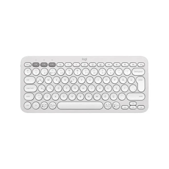 LOGITECH Pebble Keys 2 K380s 920-011860 Bluetooth Klavye Beyaz ürün görseli 1