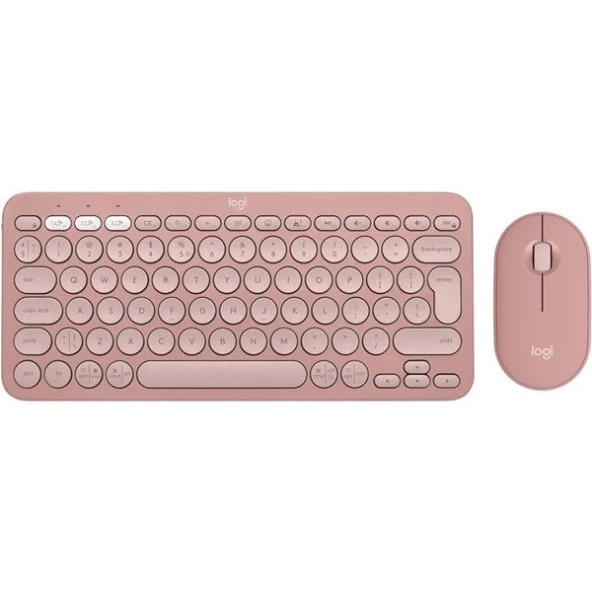 Logıtech Pebble 2 920-012247 Multi-Device Bluetooth Klavye Mouse Seti Pembe ürün görseli 1