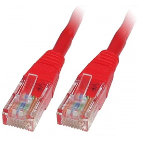 ODS 1m CAT6 Utp LSZH Saf Bakır Kırmızı Patch Kablo ürün görseli 1