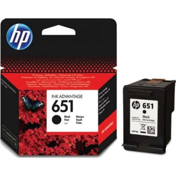 Hp C2p10ae (651) Sıyah Murekkep Kartusu 600 Sayfa ürün görseli 1