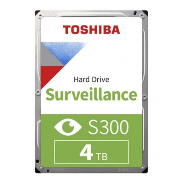 TOSHIBA 3.5" 4TB S300 HDWT840UZSVA 5400 RPM 128MB SATA-3 Güvenlik Diski ürün görseli 1