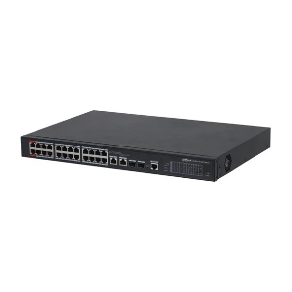 DAHUA 24port PFS4226-24ET-240-V3 10/100 2-SFP GIGABIT 240W FULL POE YÖNETİLEBİLİR SWITCH ürün görseli 1
