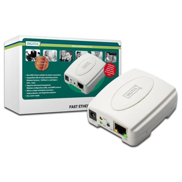 DIGITUS DN-13003-2 USB Print Server - Resim 3