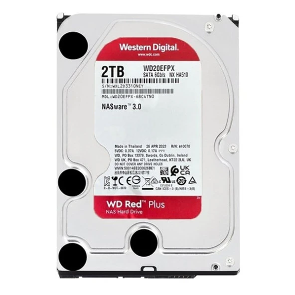 WD 2TB RED WD20EFPX 64MB 5400RPM SATA-3 NAS DİSKİ ürün görseli 1