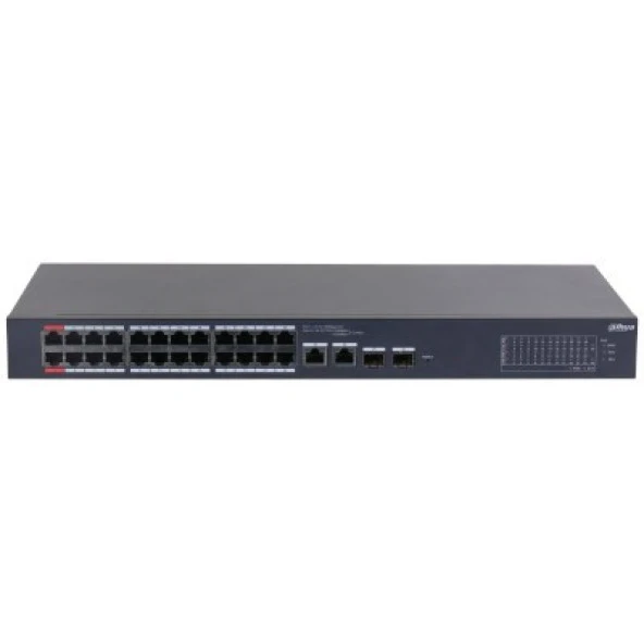DAHUA 24port CS4226-24ET-240 10/100 2-SFP 240W Cloud PoE Switch ürün görseli 1
