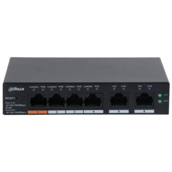 DAHUA 4port CS4006-4GT-60 Gigabit 60w Cloud PoE Switch ürün görseli 1