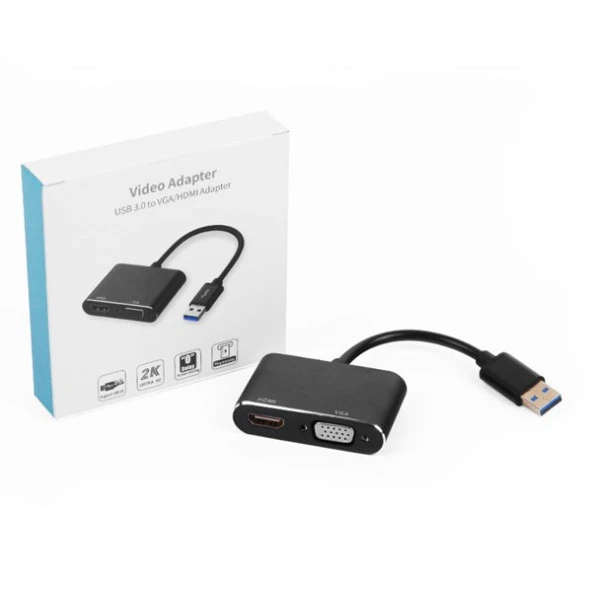 DARK DK-AC-UGA35 VGA-HDMI USB 3.0 GÖRÜNTÜ ADAPTÖRÜ - Resim 4