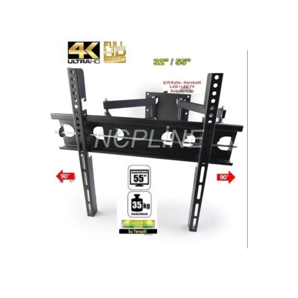NCPLİNE  Sunny SN55FMN252 55'' 139 Ekran Uydu Alıcılı Ultra Smart LED TV Uyumlu Hareketli ASKI Asma Aparatı ürün görseli 1