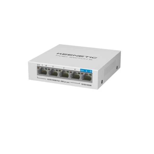 KEENETIC 5port 64w 4port PoE KN-4610-01-EU GIGABIT Poe Switch ürün görseli 1