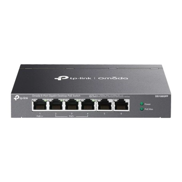 TP-LINK 5port DS106GPP GIGABIT 60W 3port POE YÖNETİLEMEZ SWITCH ürün görseli 1