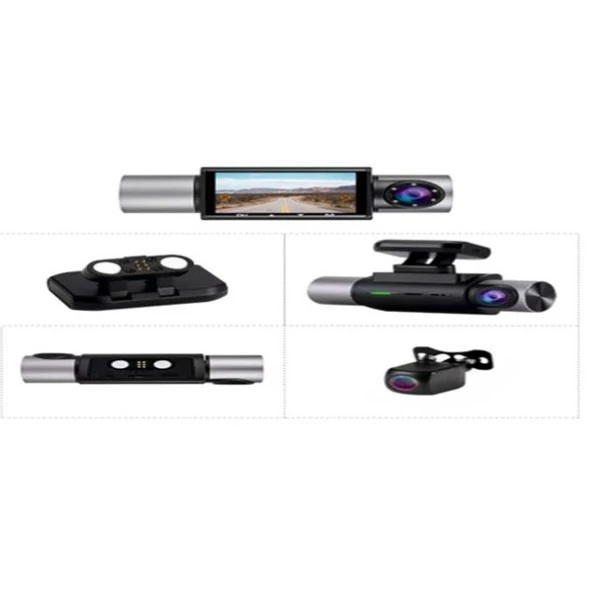 TWOGO GO-XRAY2 Day Night GPS Araç İçi Kamera Geniş Açı Çift Ekran ürün görseli 1